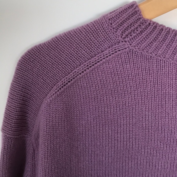 Vince Purple Cashmere Medium Weight Boxy Sweater S - Picture 8 of 10
